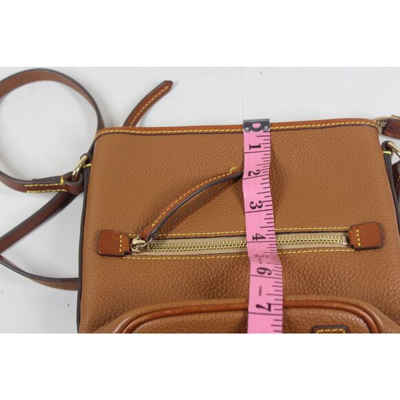 DOONEY BOURKE PEBBLE GRAIN ZIP SAC BAG CARAMEL - Picture 7 of 7